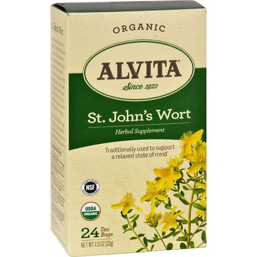 Alvita Tea - Organic - St Johns Wort Herbal - 24 Tea Bags