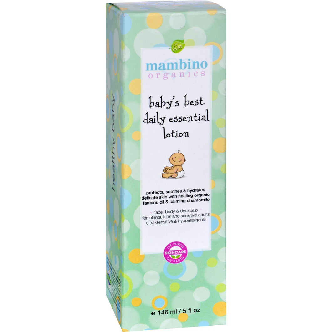 Mambino Organics Lotion - Baby's Best - Daily Essential - 5 Fl Oz