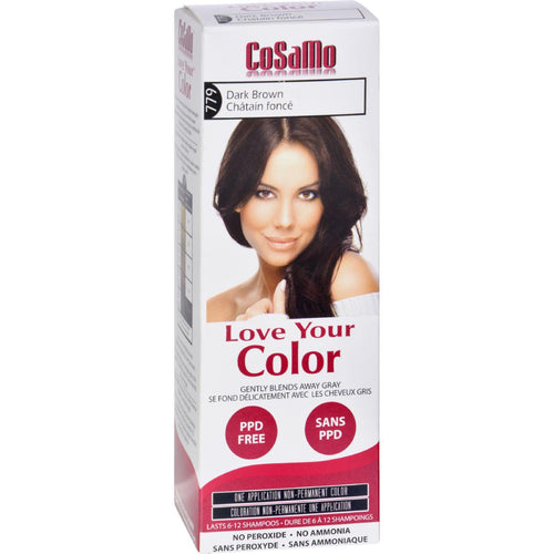 Love Your Color Hair Color - Cosamo - Non Permanent - Dark Brown - 1 Count