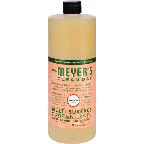 Mrs. Meyer's Multi Surface Concentrate - Geranium - 32 Fl Oz - Case Of 6