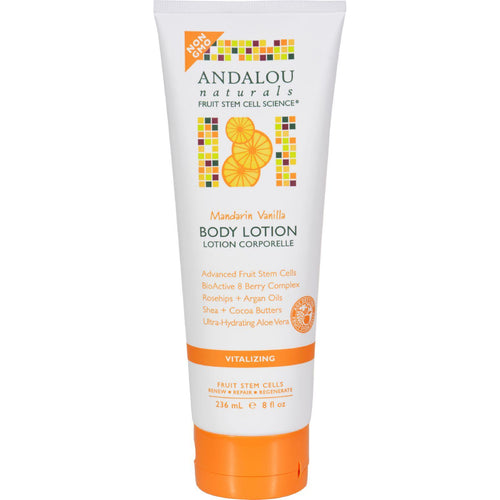 Andalou Naturals Body Lotion - Mandarin Vanilla Vitalizing - 8 Fl Oz