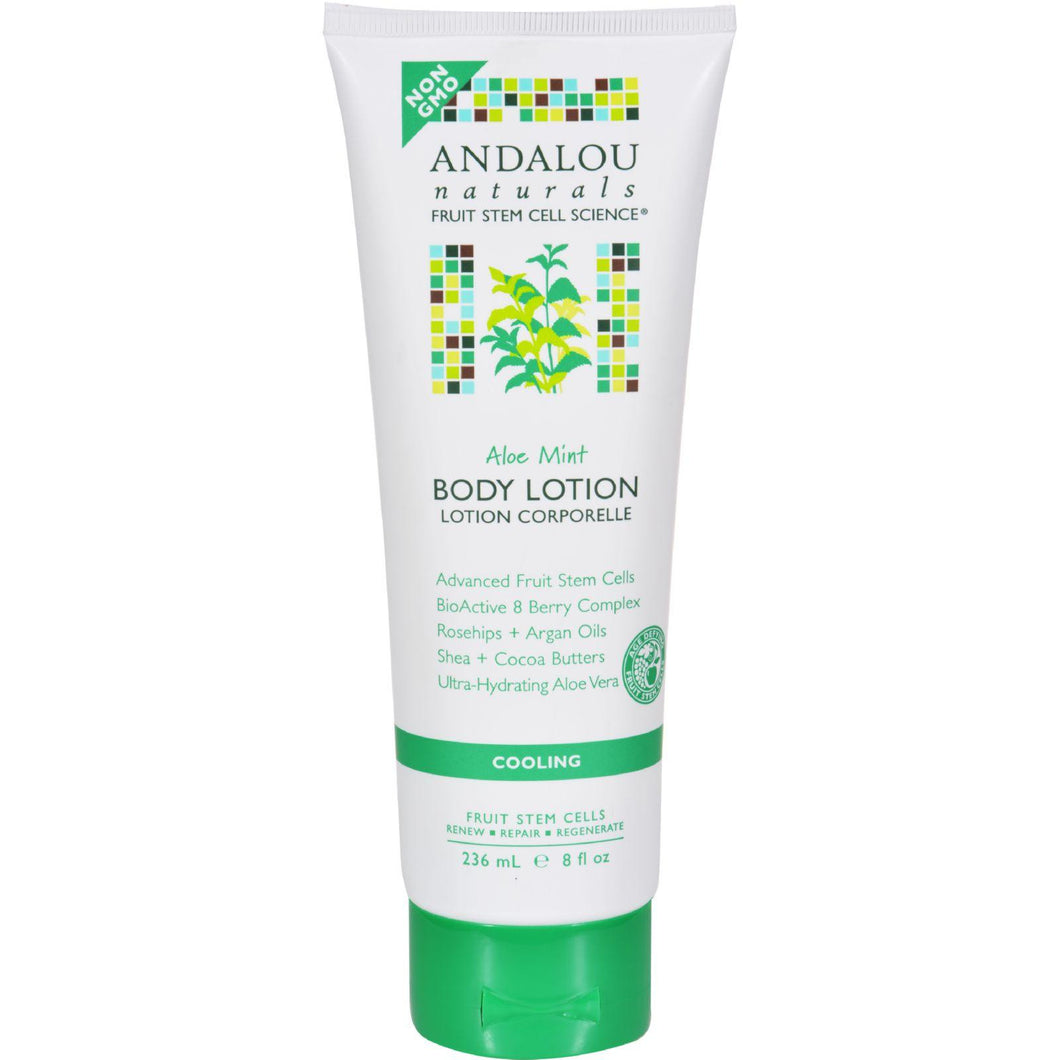 Andalou Naturals Body Lotion - Aloe Mint Cooling - 8 Fl Oz