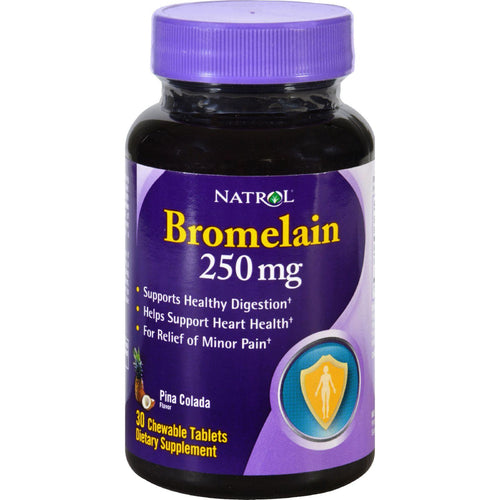 Natrol Bromelain - 250 Mg - Chewable - 30 Tablets