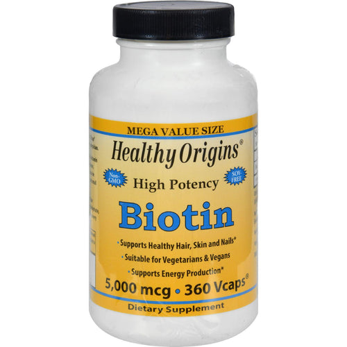 Healthy Origins Biotin - 5000 Mcg - 360 Vcaps