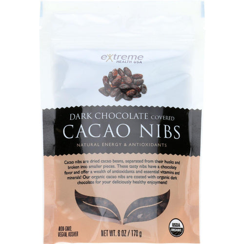 Extreme Health Usa Superfruits - Organic - Cacao Nibs - Dark Chocolate Covered - 6 Oz - Case Of 6