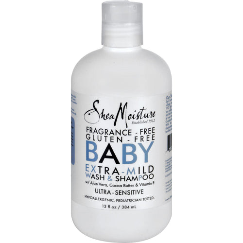 Sheamoisture Wash And Shampoo - Extra-mild - Baby - Ultra Sensitive - 13 Oz