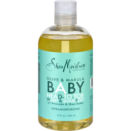 Sheamoisture Shampoo - Head-to-toe - Baby - Olive And Marula - 13 Oz