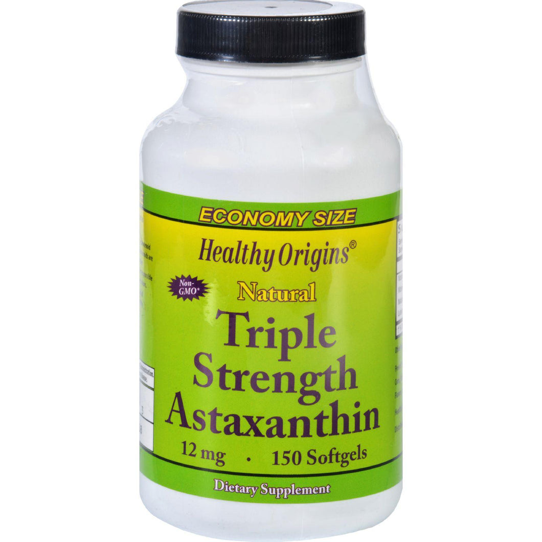 Healthy Origins Astaxanthin - Natural - Triple Strength - 12 Mg - 150 Softgels