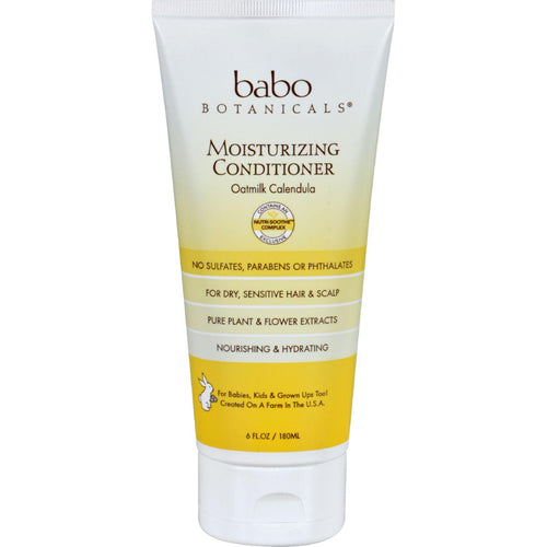 Babo Botanicals Conditioner - Moisturizing - Oatmilk - 6 Oz