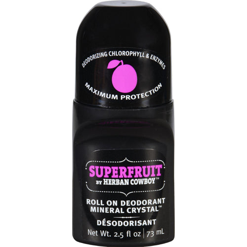 Herban Cowboy Deodorant - Roll On - Superfruit - 2.5 Oz