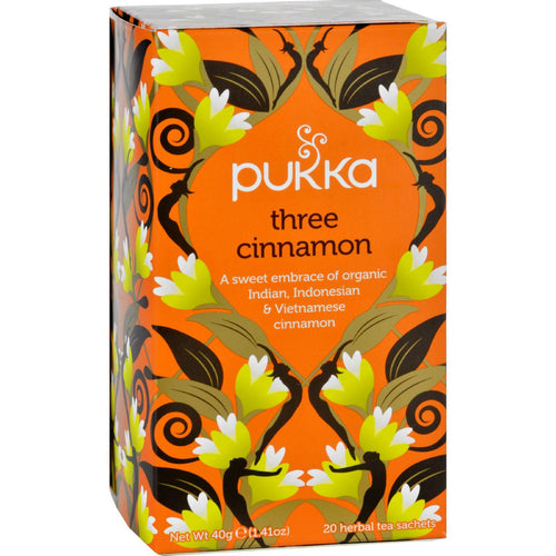 Pukka Herbal Teas Tea - Organic - Three Cinnamon - 20 Bags - Case Of 6