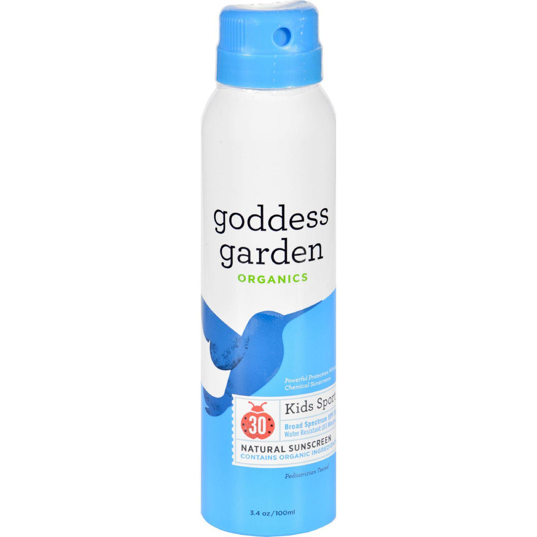 Goddess Garden Sunscreen - Natural - Kids - Spf 30 - Continuous Spray - 3.4 Oz