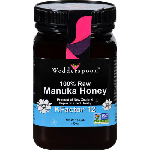 Wedderspoon Honey - Manuka - 100 Percent Raw - Kfactor 12 - 17.6 Oz