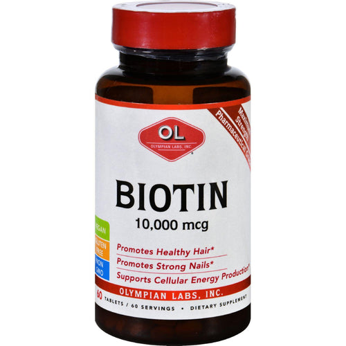 Olympian Labs Biotin - 10000 Mcg - 60 Tablets