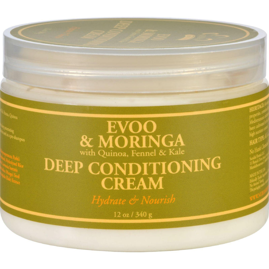 Nubian Heritage Deep Conditioning Cream - Evoo And Moringa - 12 Oz
