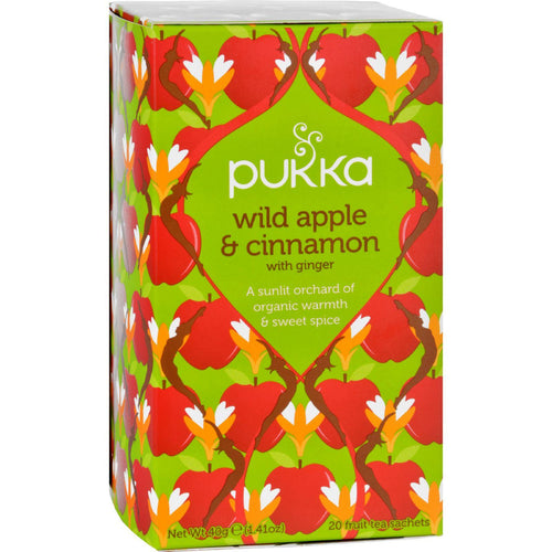 Pukka Herbal Teas Tea - Organic - Wild Apple And Cinnamon - 20 Bags - Case Of 6