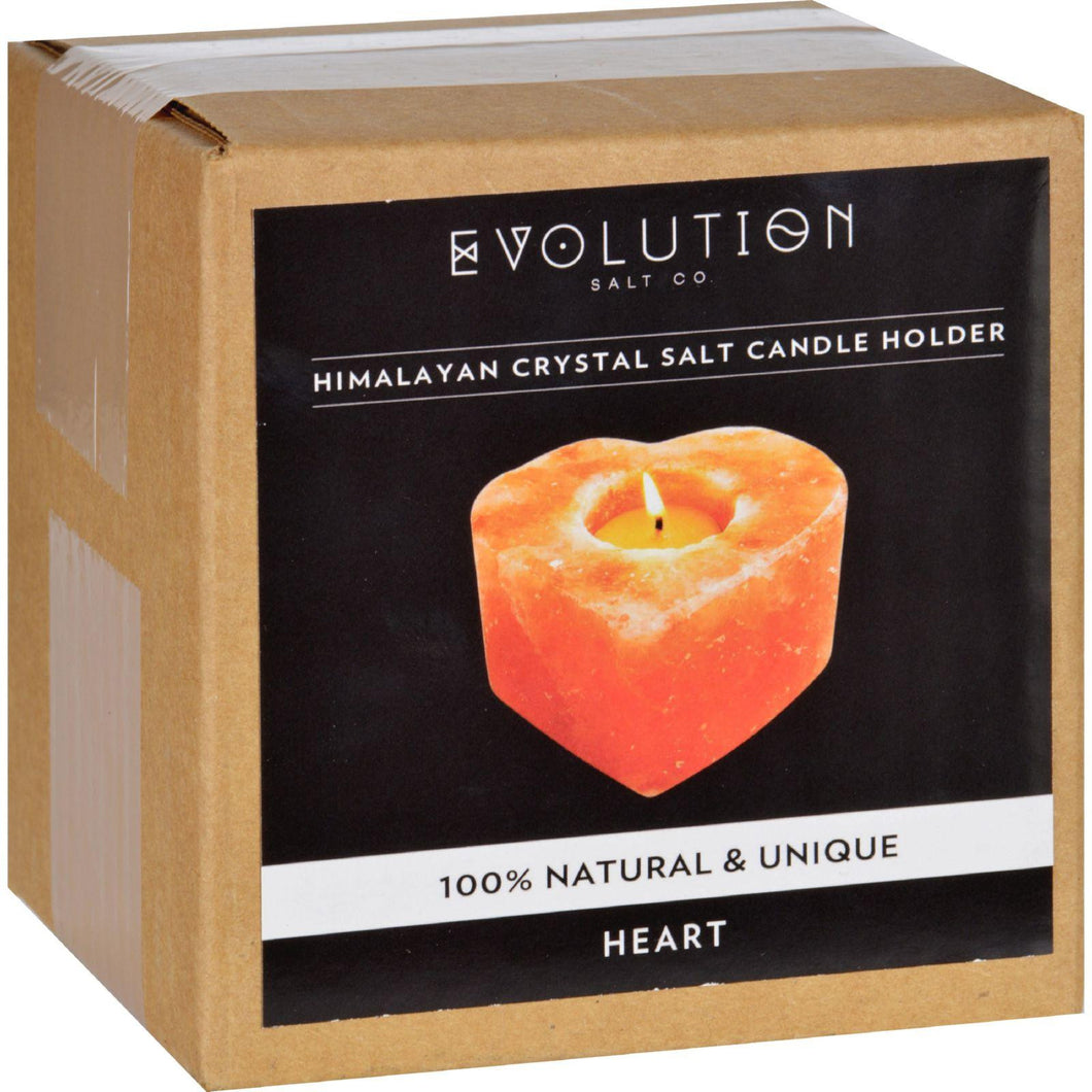 Evolution Salt Tealight Candle Holder - Heart - 1 Count