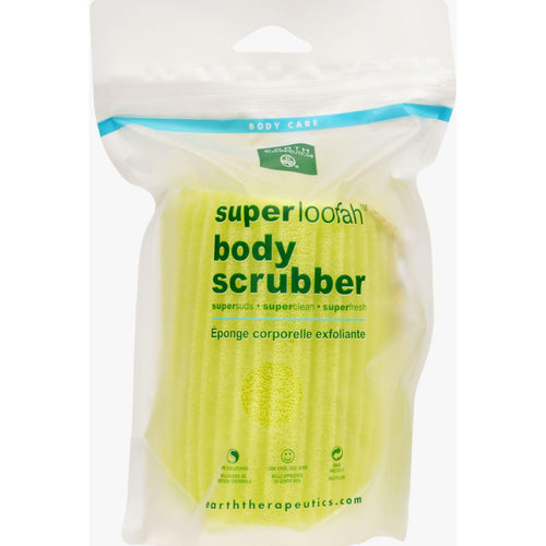 Earth Therapeutics Loofah - Super - Body Scrubber - Green - 1 Count