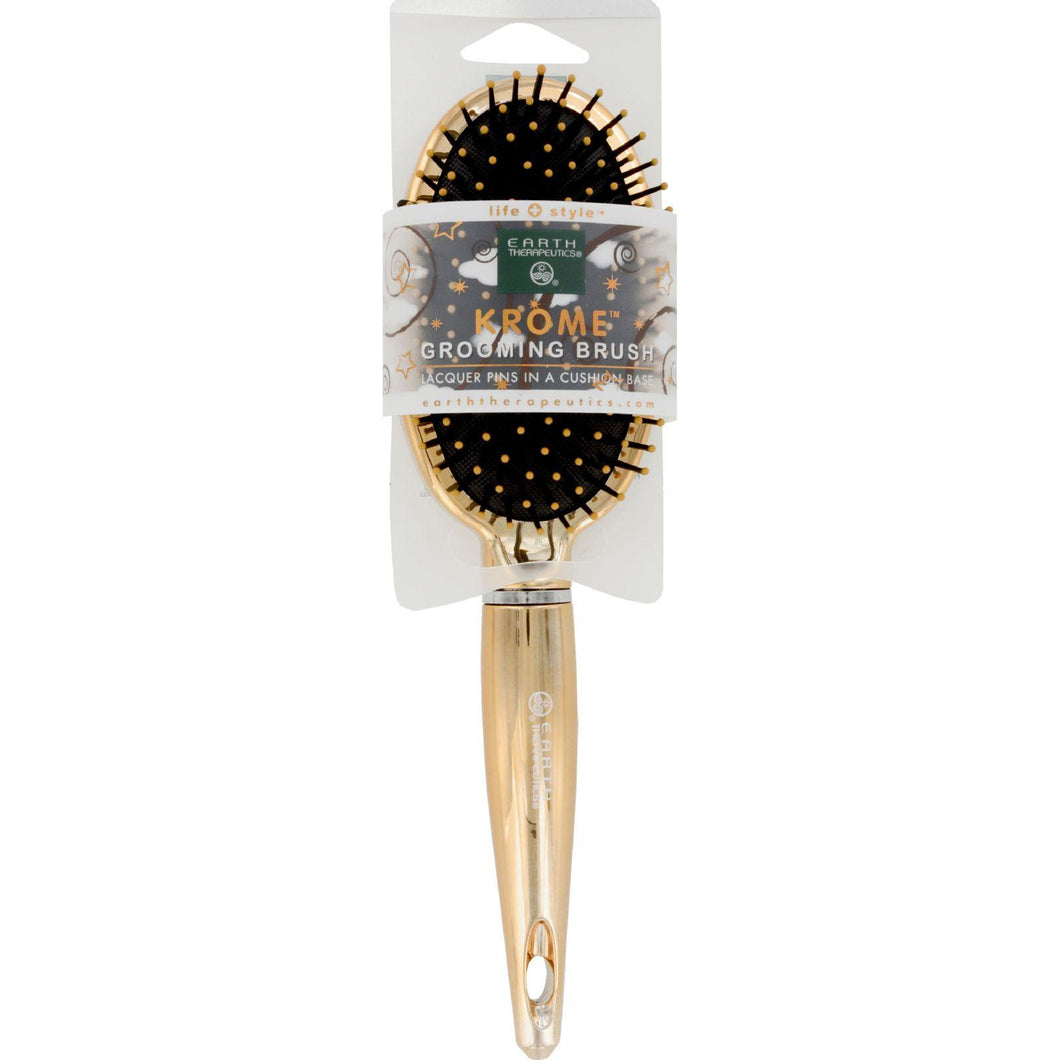 Earth Therapeutics Hair Brush - Cushion - Krome - Metallic Gold - 1 Count