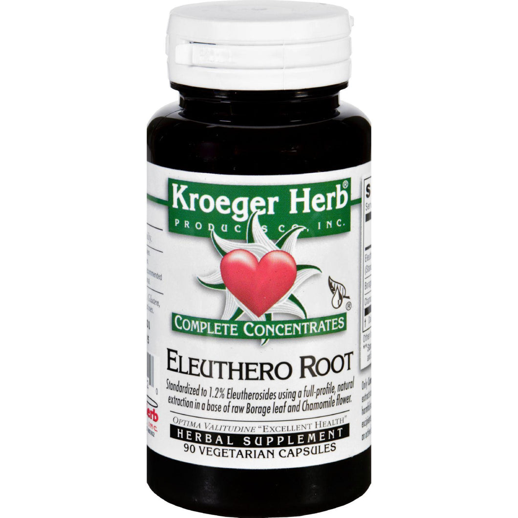 Kroeger Herb Complete Concentrate - Eleuthero Root - 90 Vegetarian Capsules