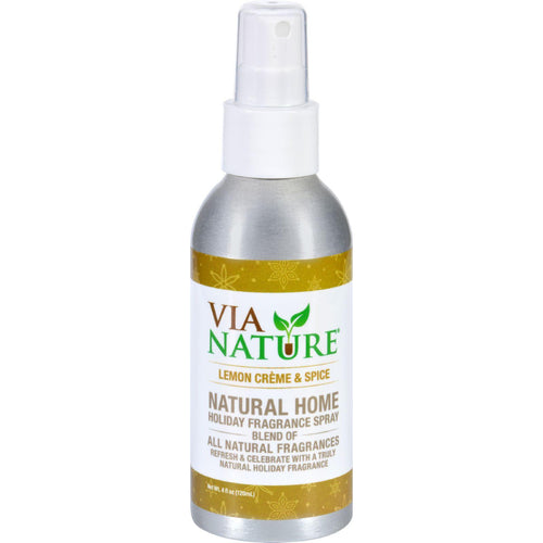 Via Nature Room Spray - Holiday - Lemon Cream And Spice - 4 Oz