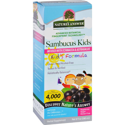 Natures Answer Sambucus - Kids Formula - Original Flavor - 8 Oz