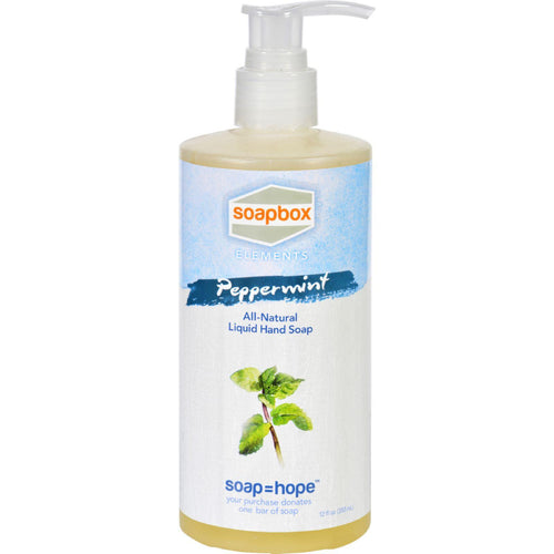 Soapbox Hand Soap - Liquid - Elements - Peppermint - 12 Oz